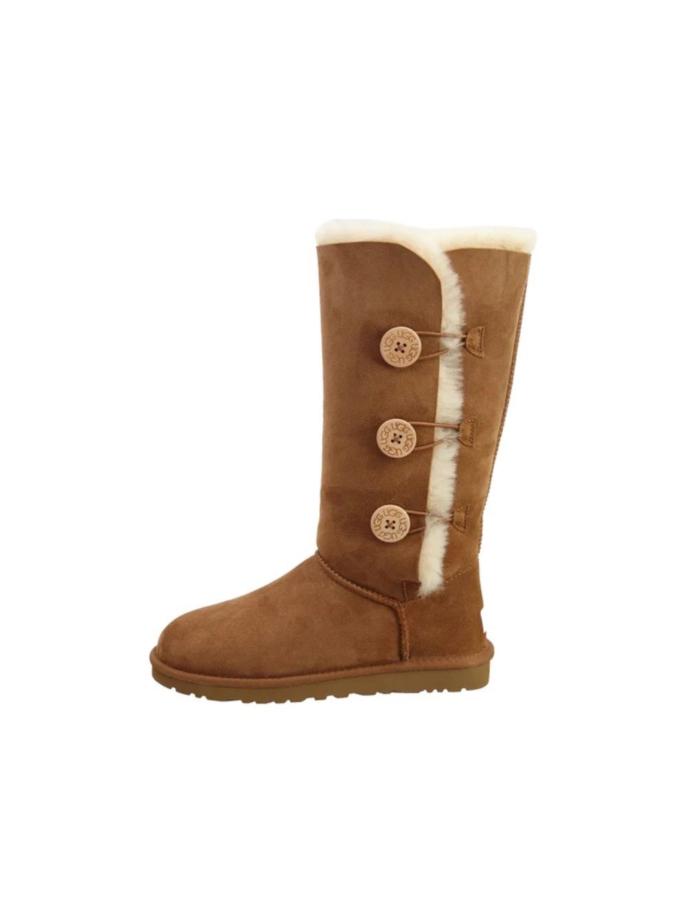 UGG Women’s Bailey Button Triplet ‘Chestnut’ Boots Size 7